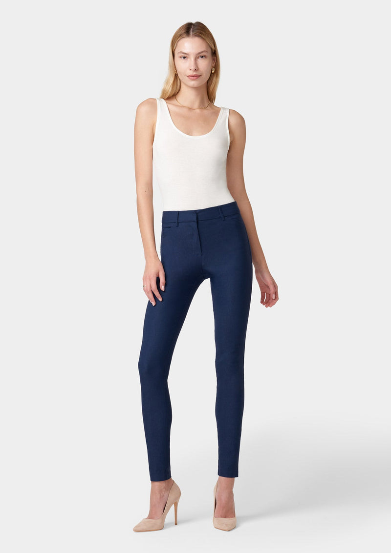 Alloy Apparel Tall Julia Dressy Skinny Pants Navy Xs 37