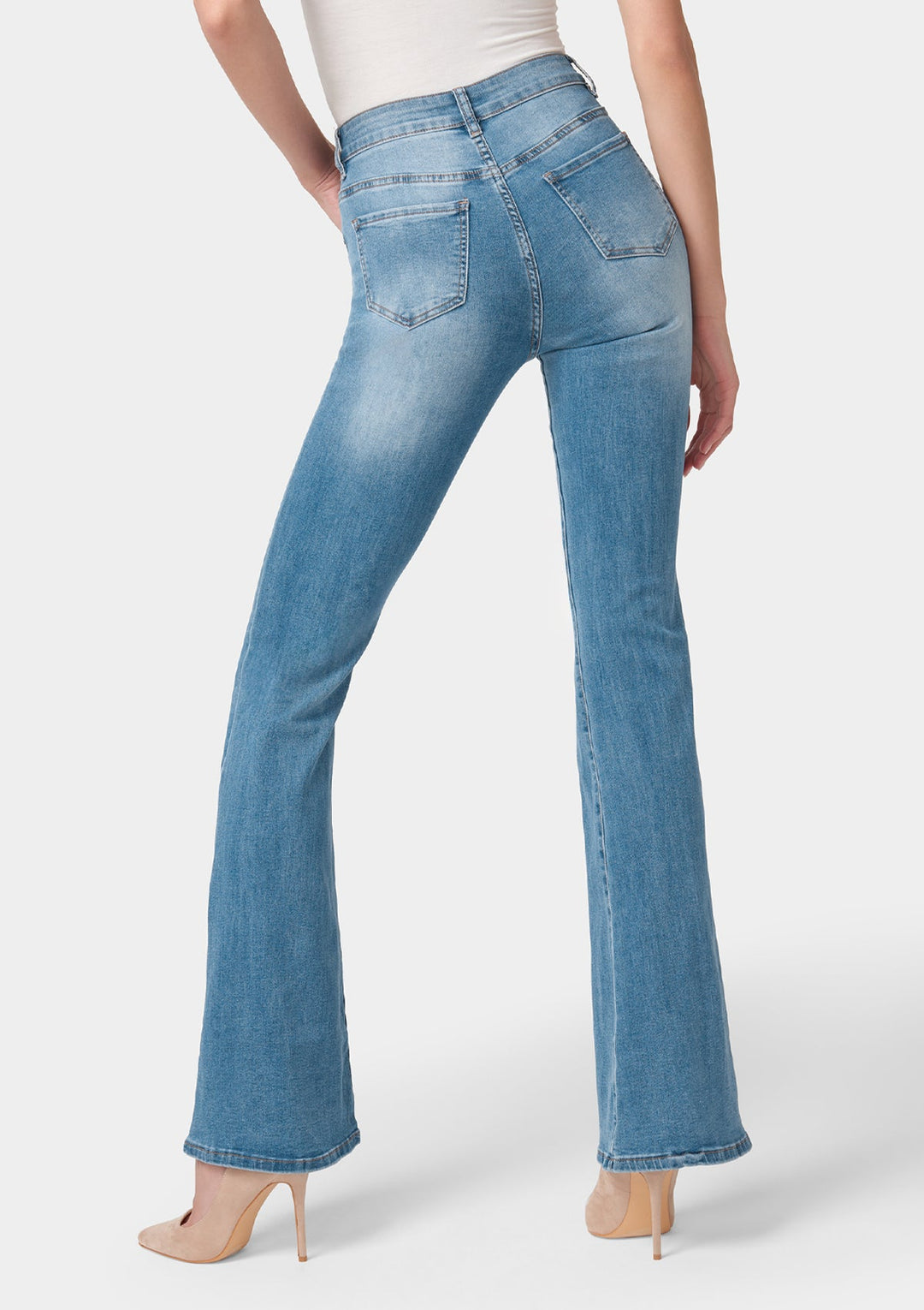 Tall Cindy Distressed Flare Jeans