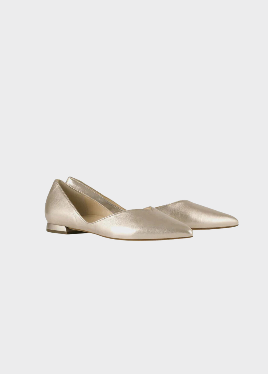 Hogl Chic Metallic Gold Flats