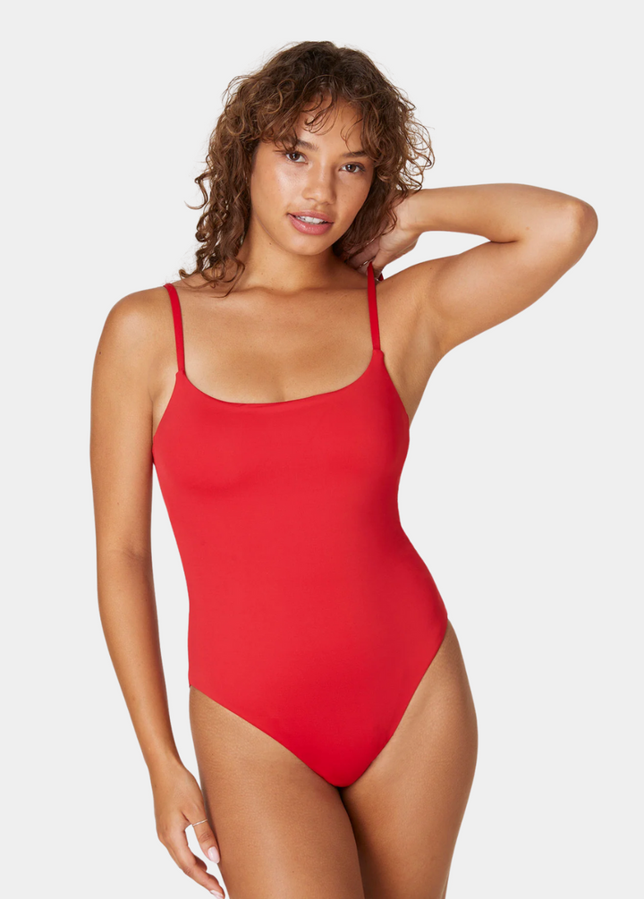 The Jetties One Piece - Flat - Cherry Red - Long Torso