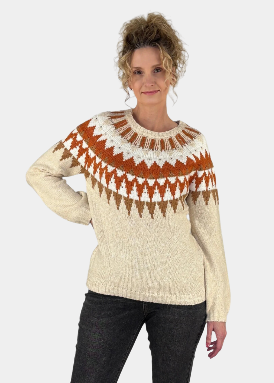 Intarsia Tall Sweater