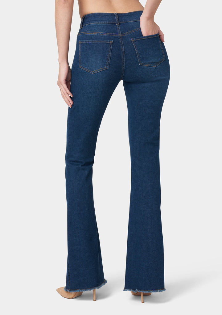 Tall Olivia Flare Jeans With Slit