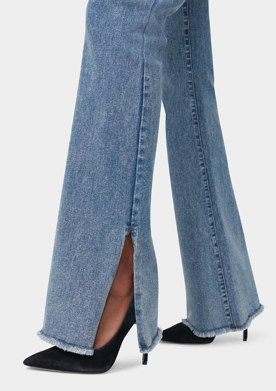 Tall Olivia Flare Jeans With Slit