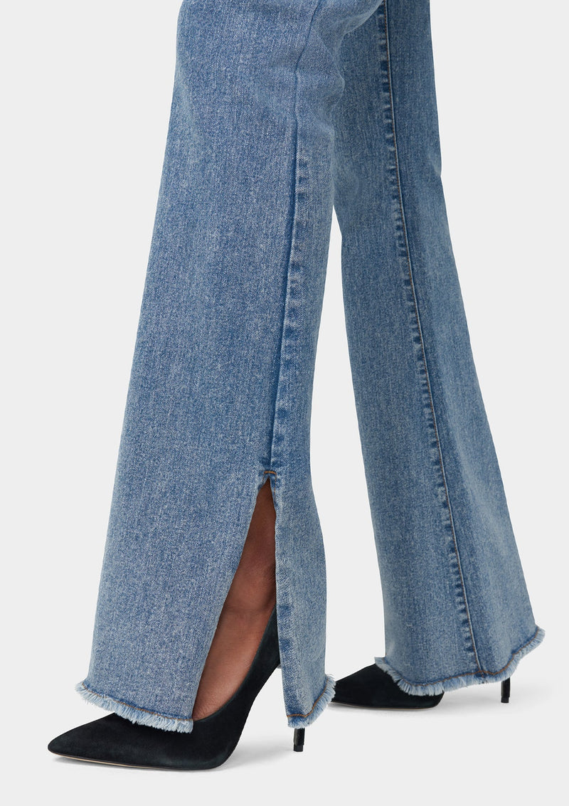 Tall Olivia Flare Jeans With Slit