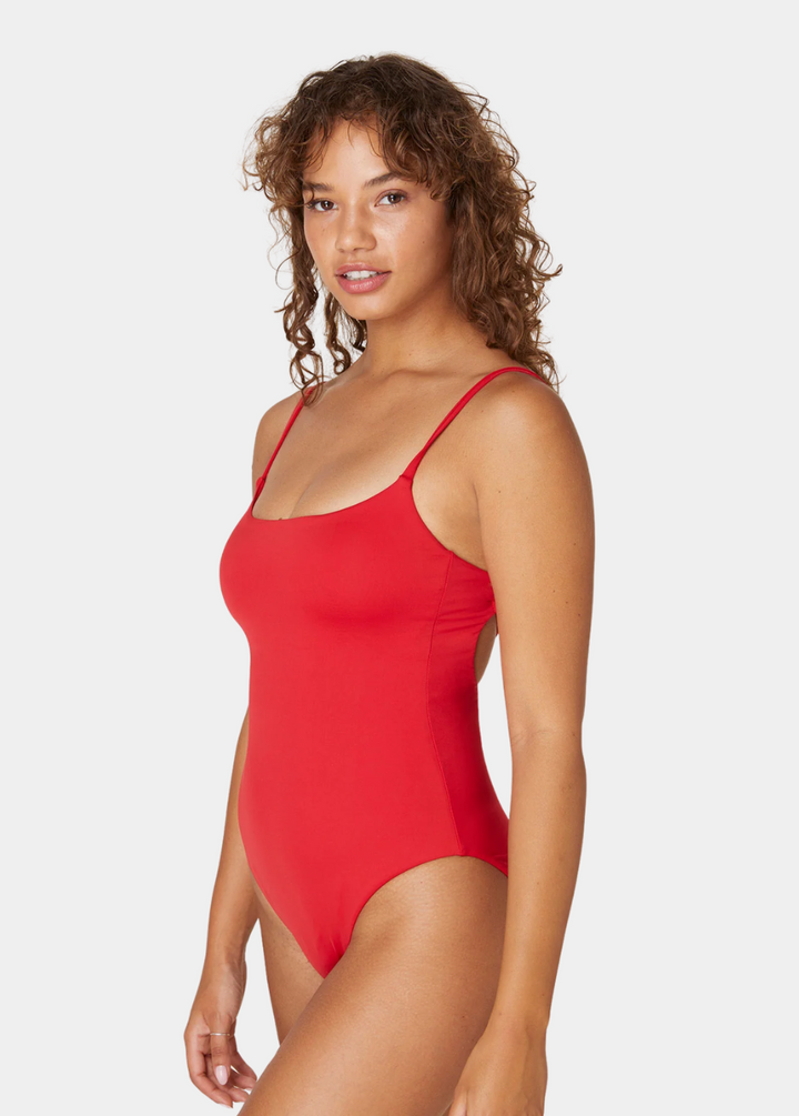 The Jetties One Piece - Flat - Cherry Red - Long Torso