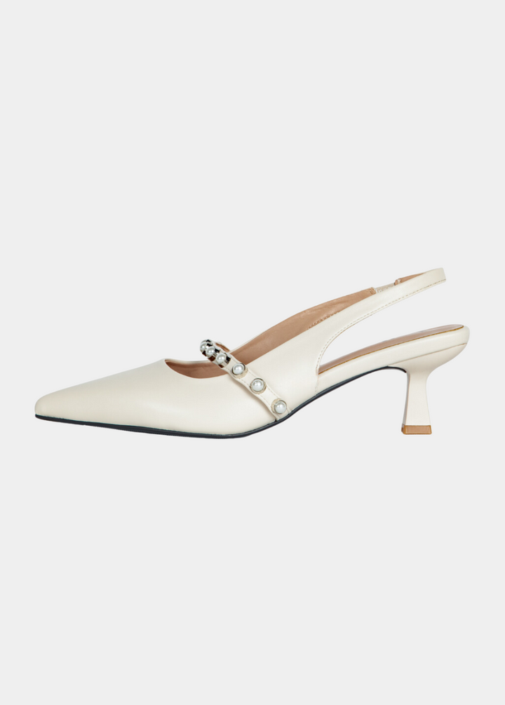 Sophia Slingback Pumps Ivory