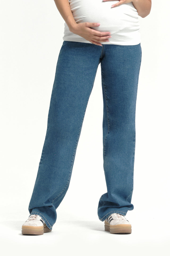 Maternity 34" Baggy Straight Leg Jean in Iman