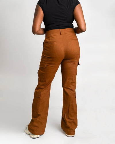 Tall Girl Cargos Rust