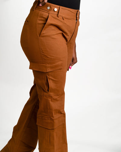 Tall Girl Cargos Rust