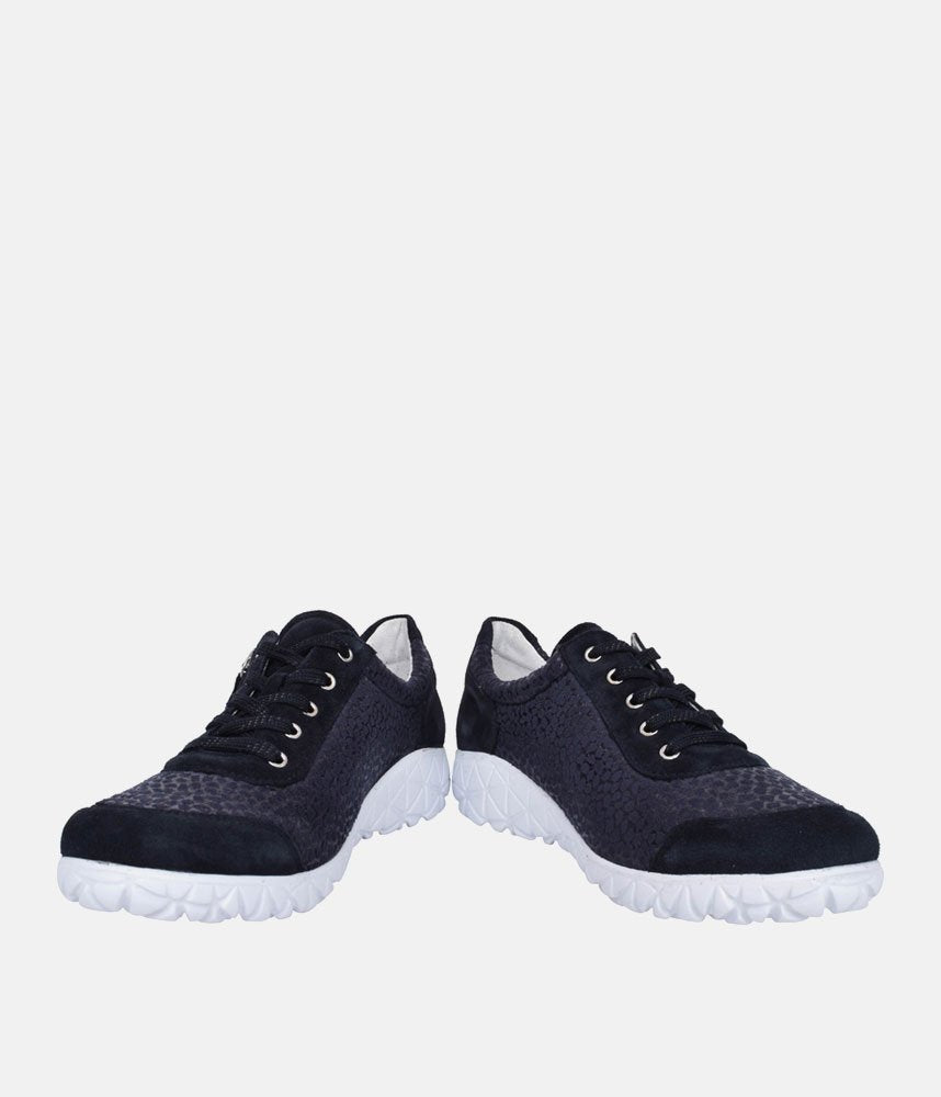 Waldlaufer Sporty Navy Blue Trainers