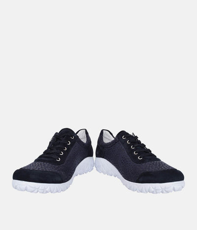 Waldlaufer Sporty Navy Blue Trainers