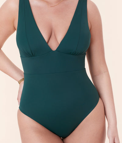 The Mykonos One Piece - Eco Nylon - Cascade - Long Torso