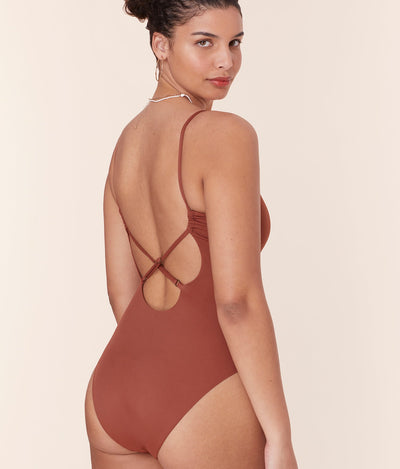 The Jetties One Piece - Eco Nylon - Sequoia - Long Torso