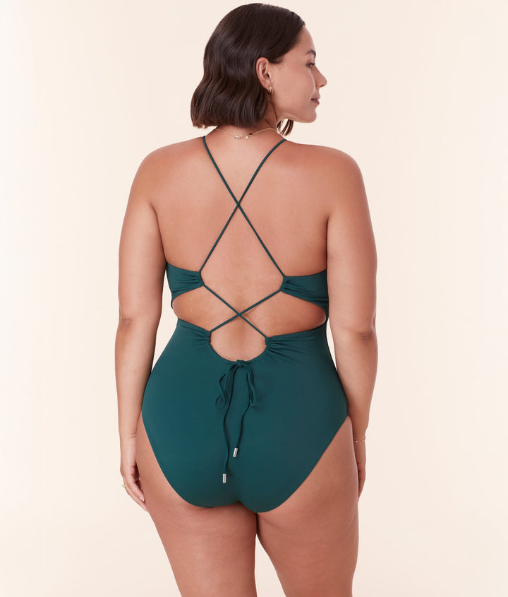 The Saidia One Piece - Eco Nylon - Cascade - Long Torso