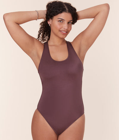 The Tulum One Piece - Satin - Licorice - Long Torso