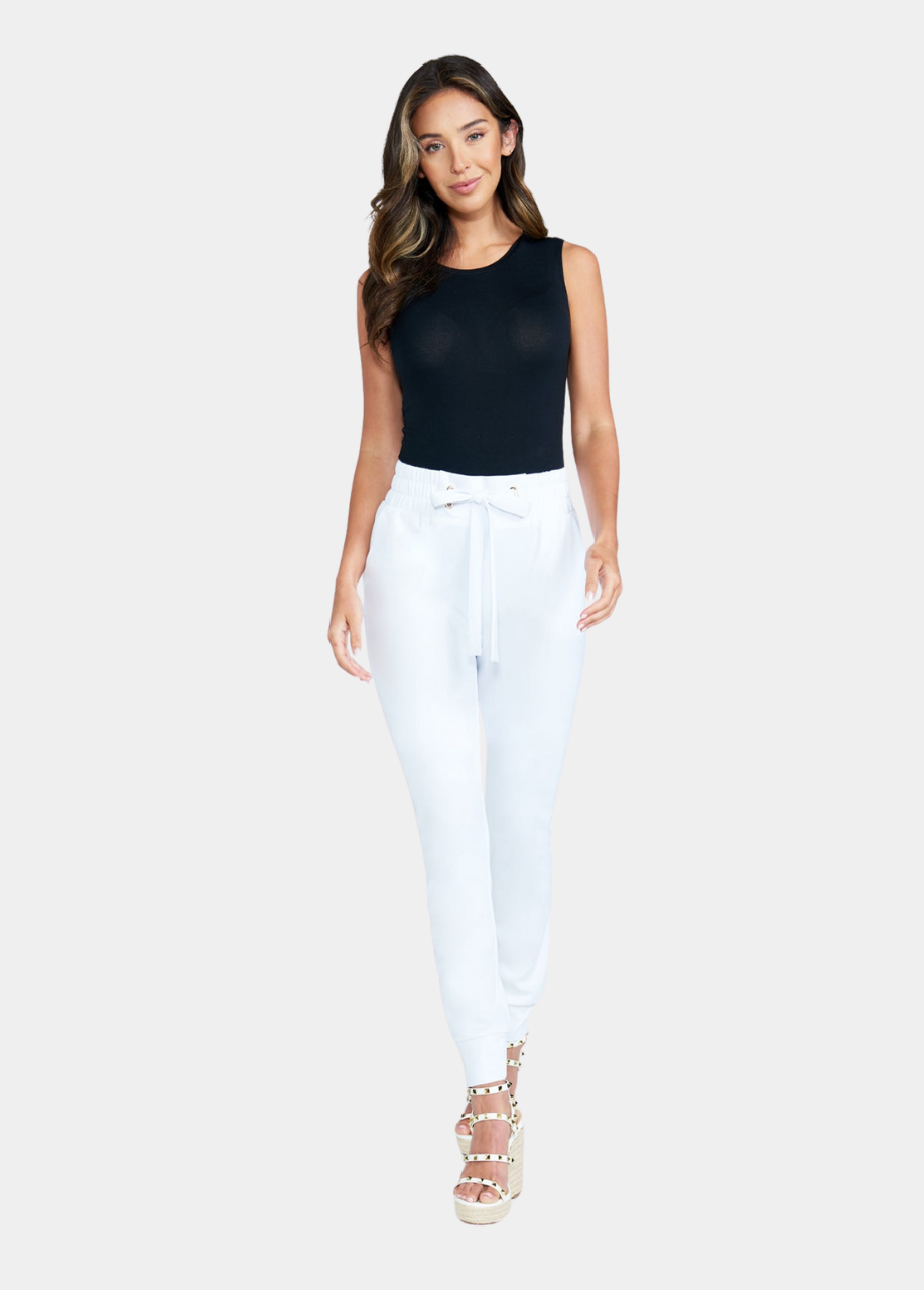 Tall Tianna Tie Waist Crepe Joggers