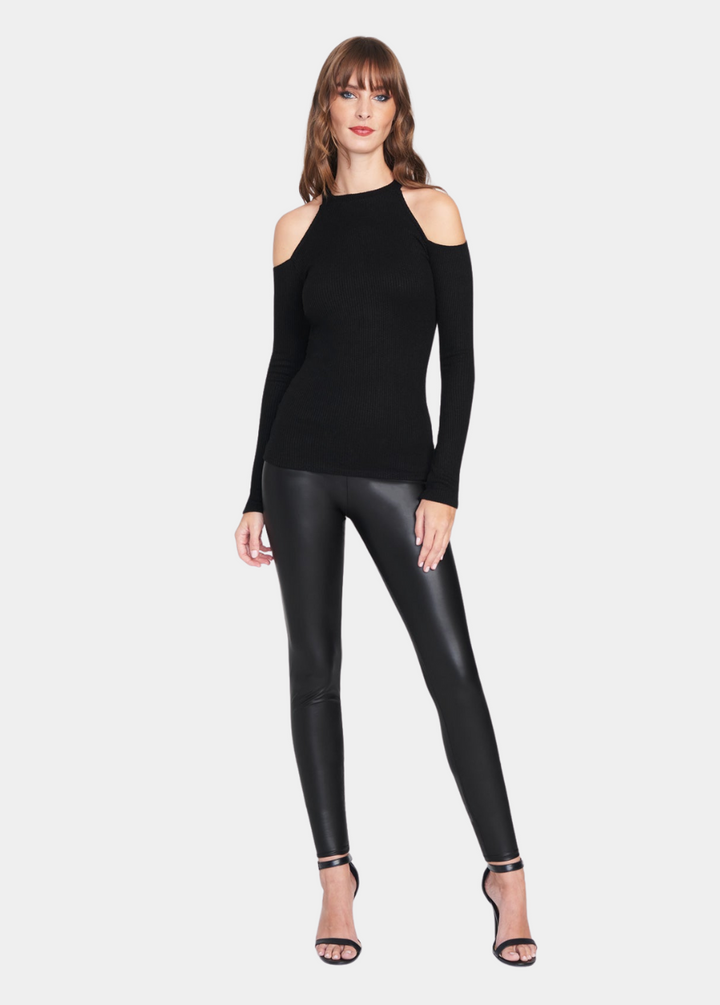 Tall High Rise Coated Leggings