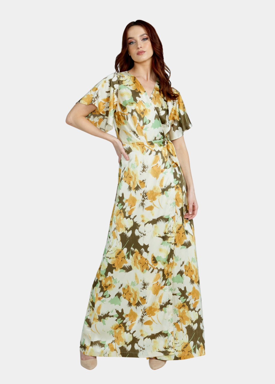 Tall Vera Silky Floral Maxi Dress