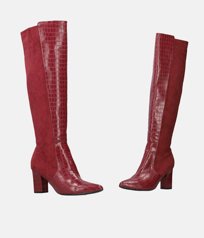 Gorgeous Burgundy Knee-high Boots