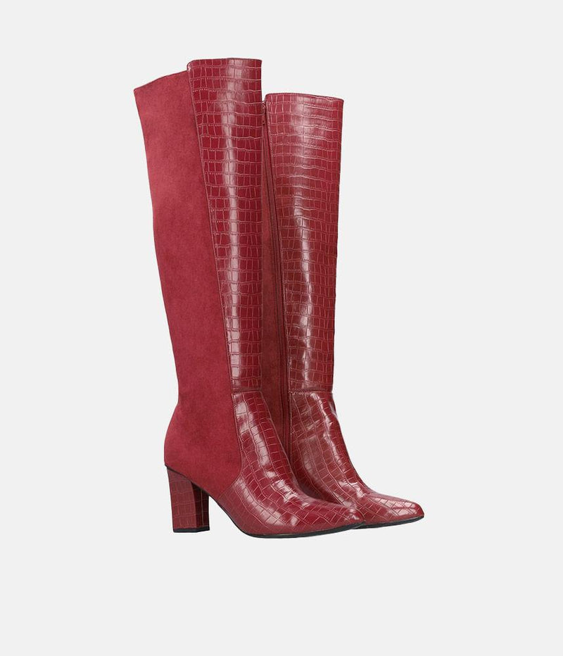 Gorgeous Burgundy Knee-high Boots