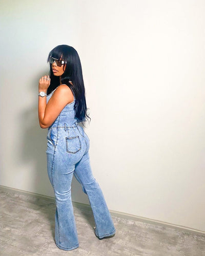 Tall Denim Jumpsuit