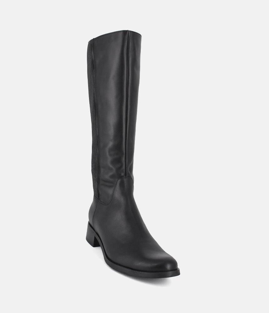 Bioeco Premium Black Leather Long Boots