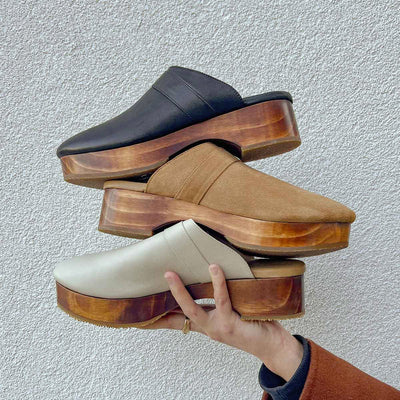 The Brooklyn Clog Sand Suede