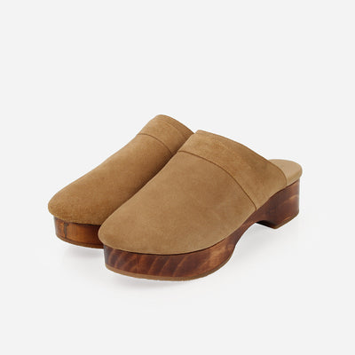 The Brooklyn Clog Sand Suede