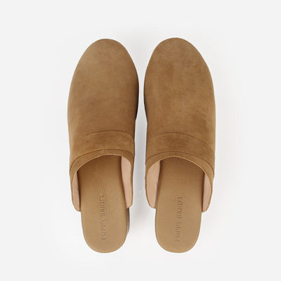 The Brooklyn Clog Sand Suede