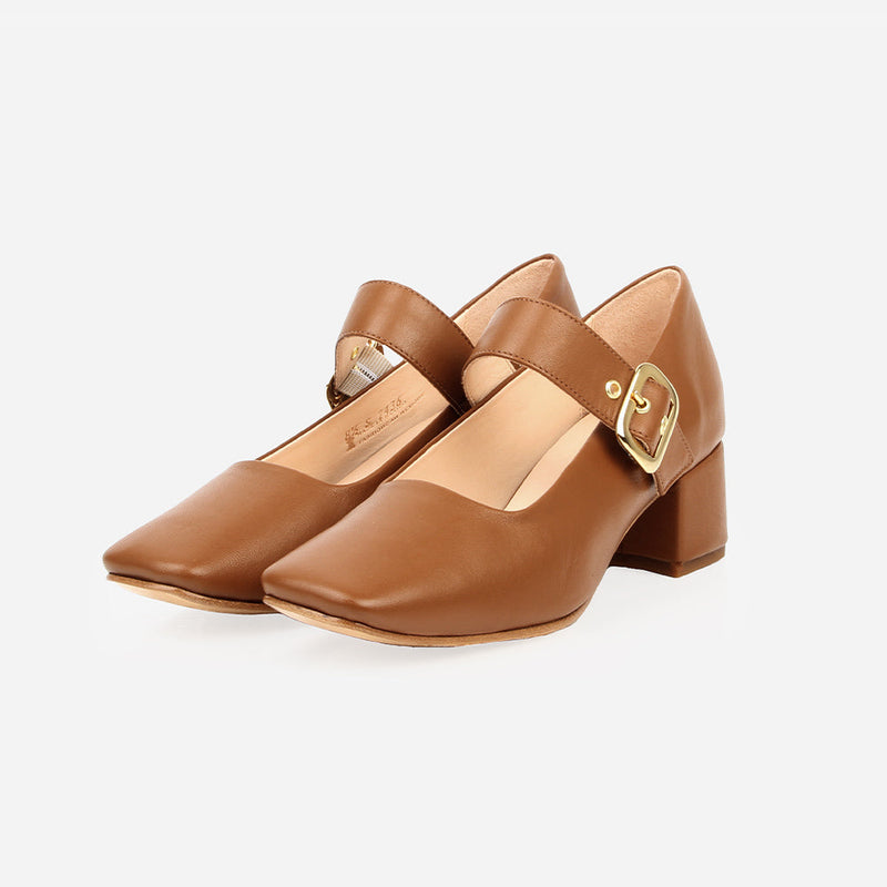 The Buckle-Up Mary Jane Caramel