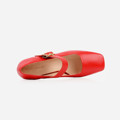 The Buckle-Up Mary Jane Poppy Red