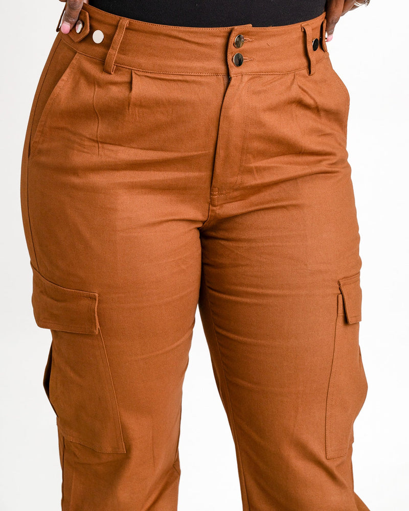 Tall Girl Cargos Rust