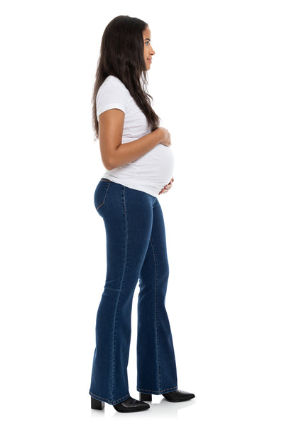 Maternity 33'' Better Butter Slim Boot Jean in Safia