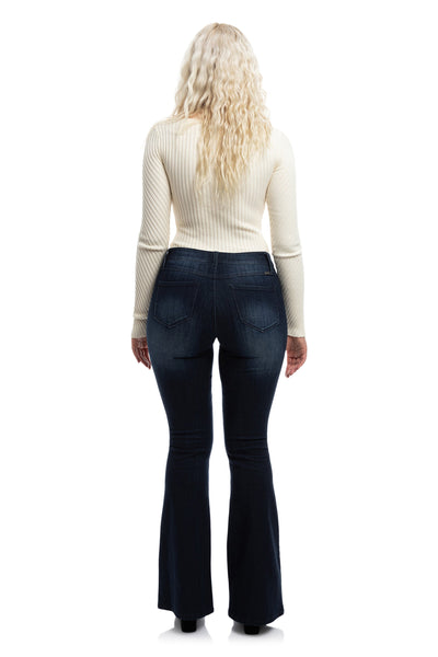 34" Vintage Mid Rise Flare Jean in Giovanna