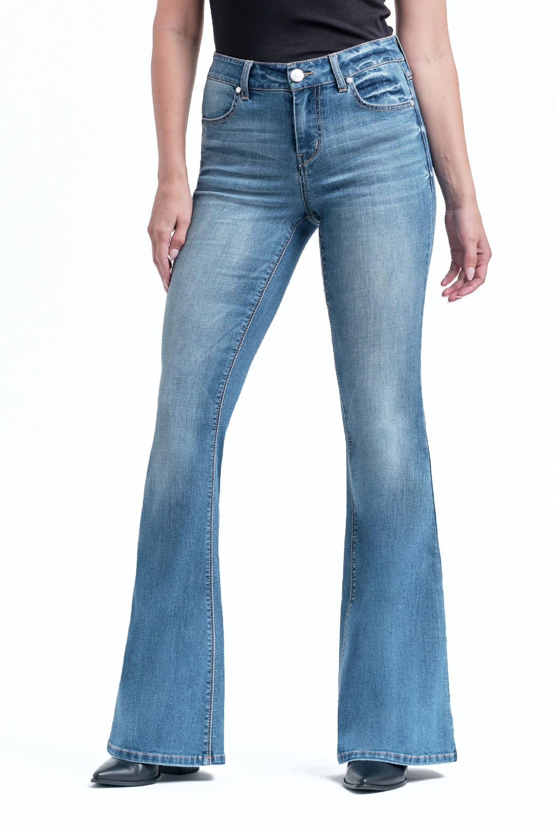 34” Vintage Mid-Rise Flare Jean in Jayden