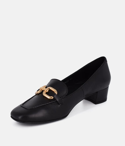 Cinderella Shoes Black Leather Luxe Loafers