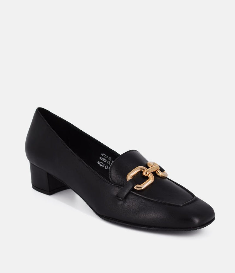 Cinderella Shoes Black Leather Luxe Loafers