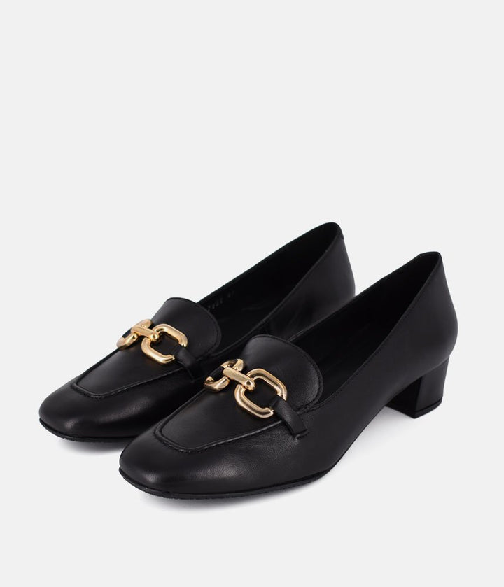 Cinderella Shoes Black Leather Luxe Loafers