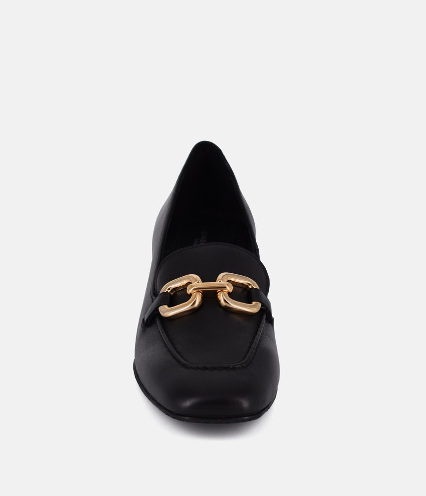 Cinderella Shoes Black Leather Luxe Loafers