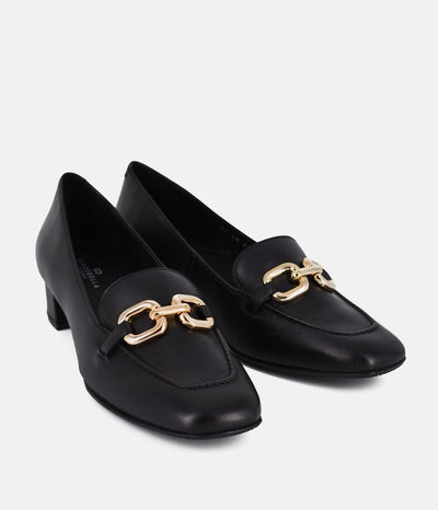 Cinderella Shoes Black Leather Luxe Loafers