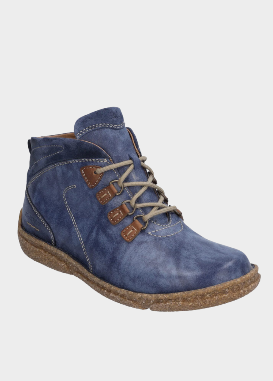 Josef Seibel Cosy Ocean Blue Ankle Boots