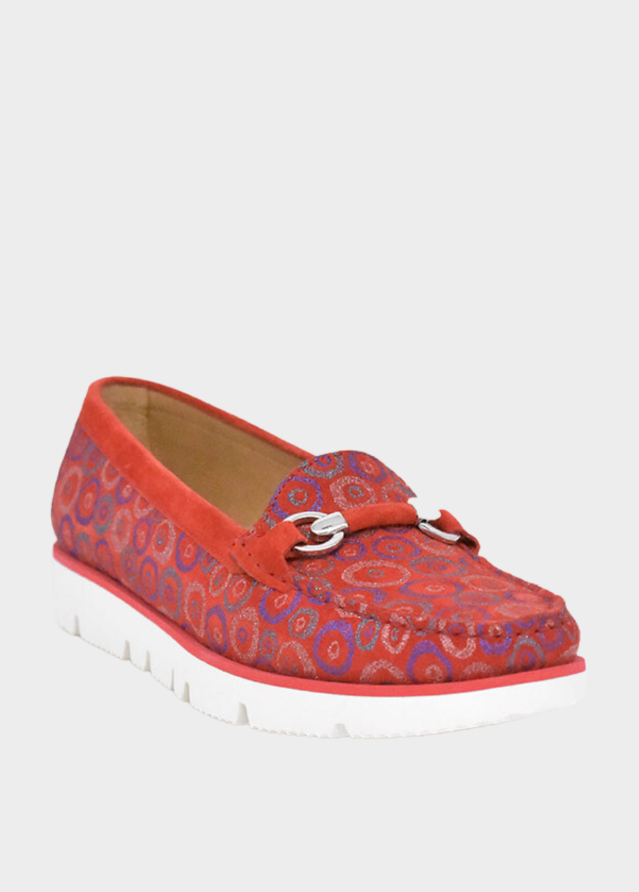 Vittoria Mengoni Gorgeous Red Circle Loafers