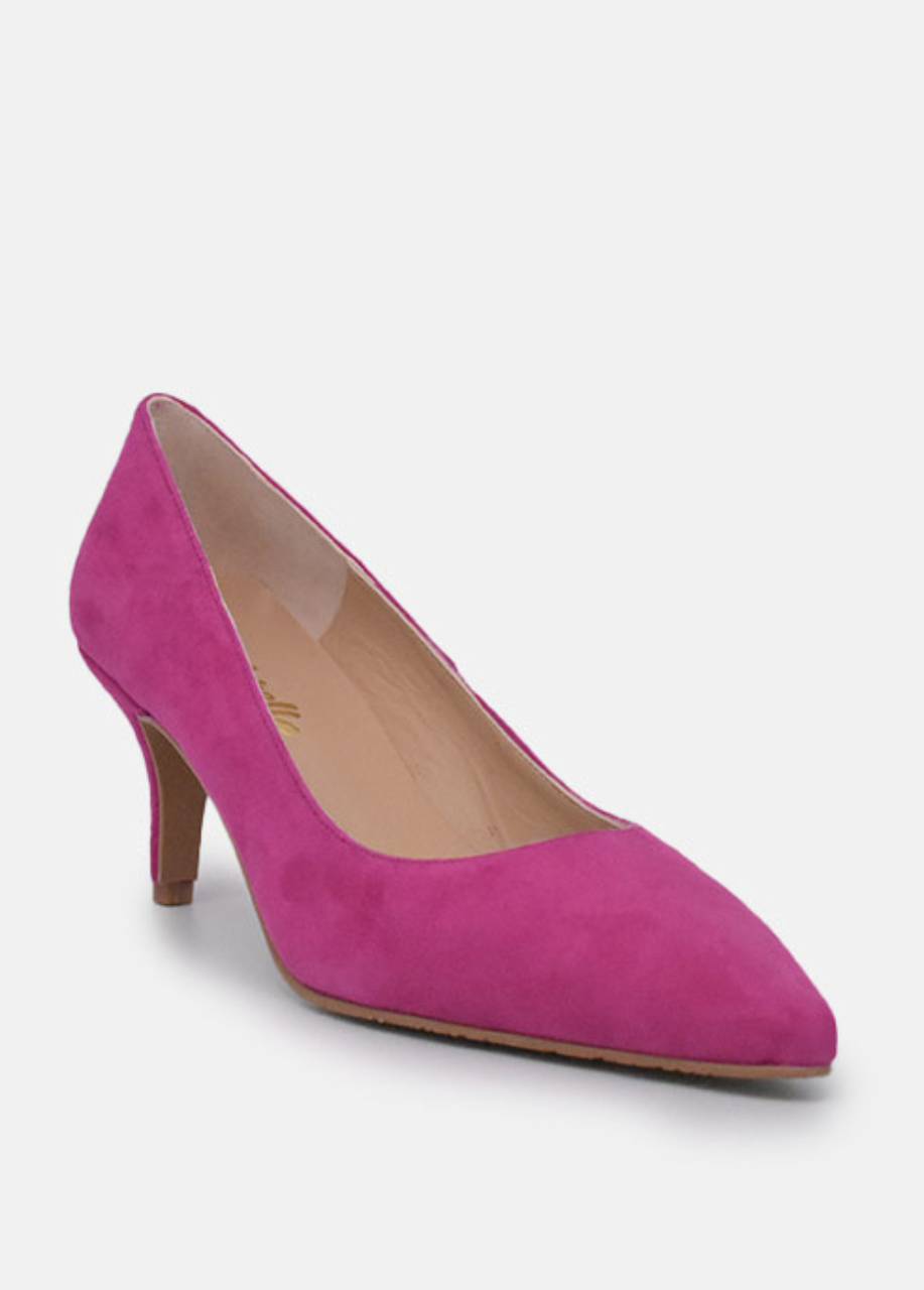 Cinderella Shoes Gorgeous Hot Pink Suede Stiletto Heel