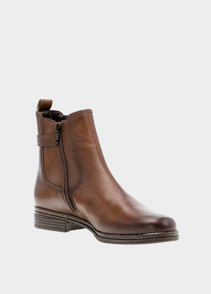 Gabor Premium Brown Leather Ankle Boots