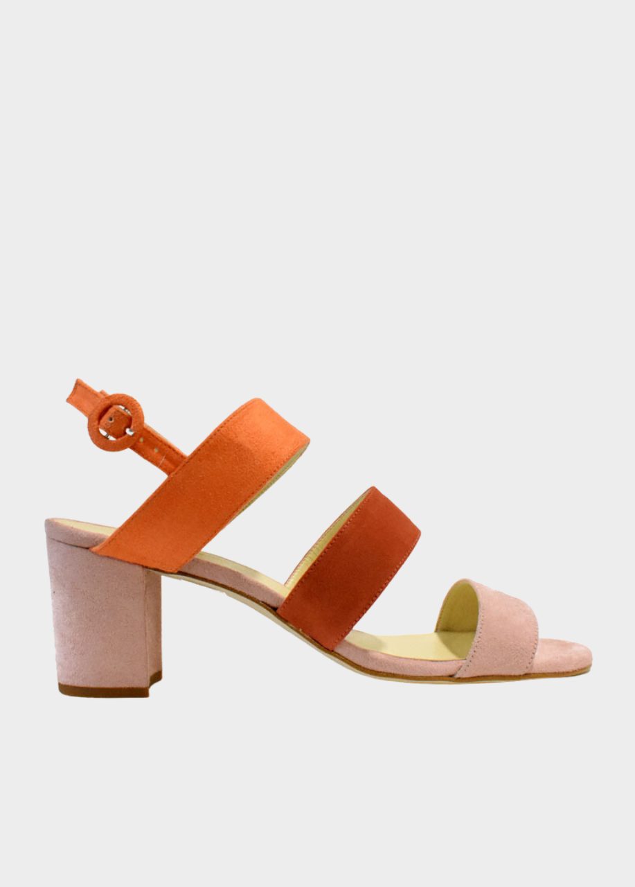 Cinderella Vegan Shoes - Strappy Colourful Block Heels