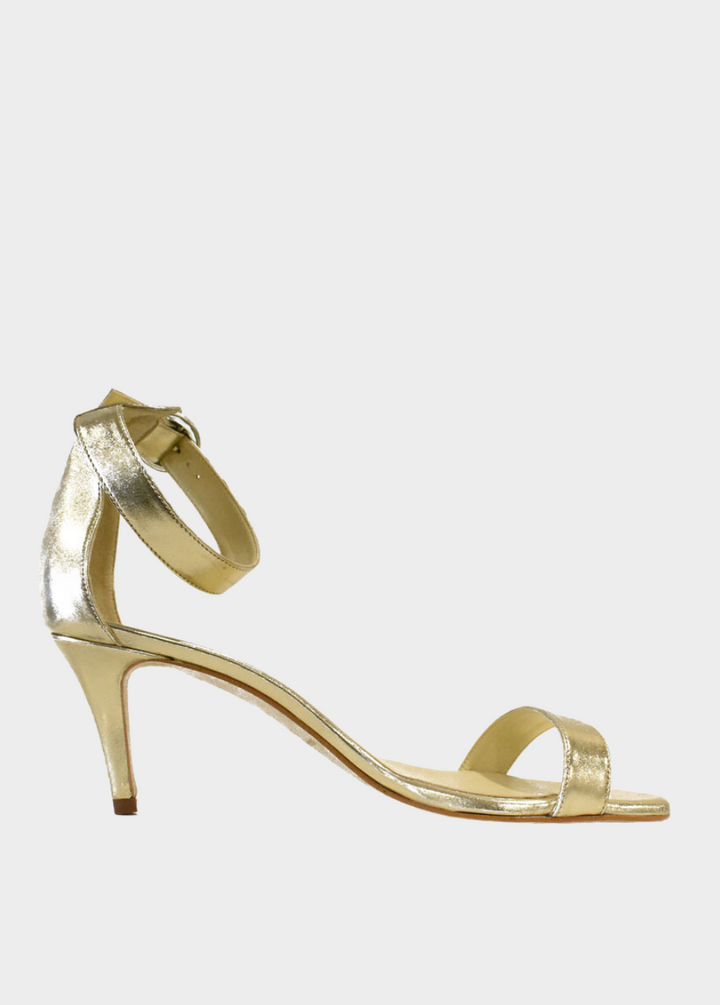 Cinderella Vegan Shoes – Barely There Metallic Gold Sandals