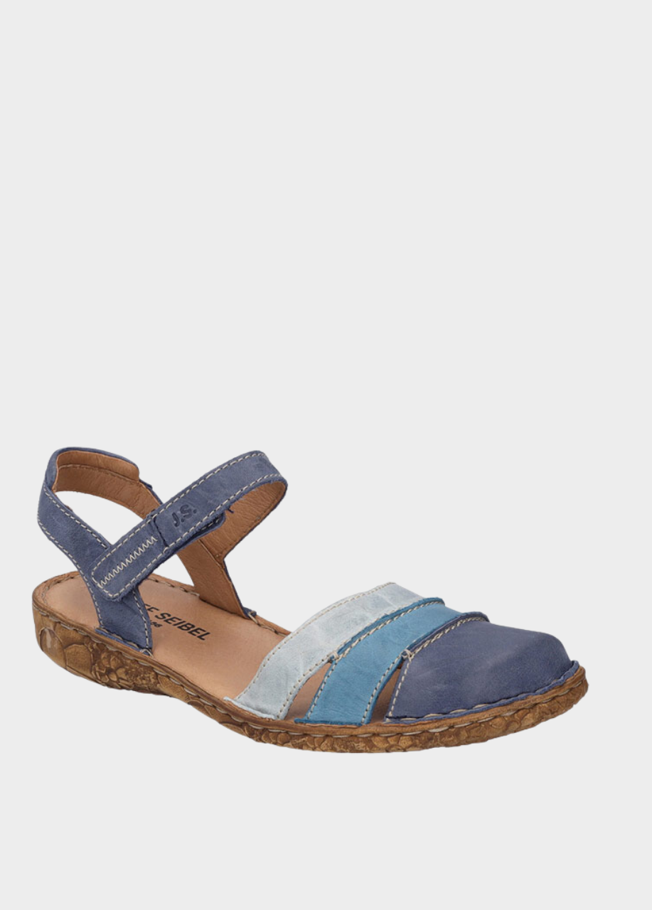 Cute Blue Multi-Colour Leather Sandals