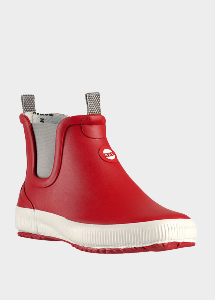 Stylish HAI LOW Dark Red Rubber Boots