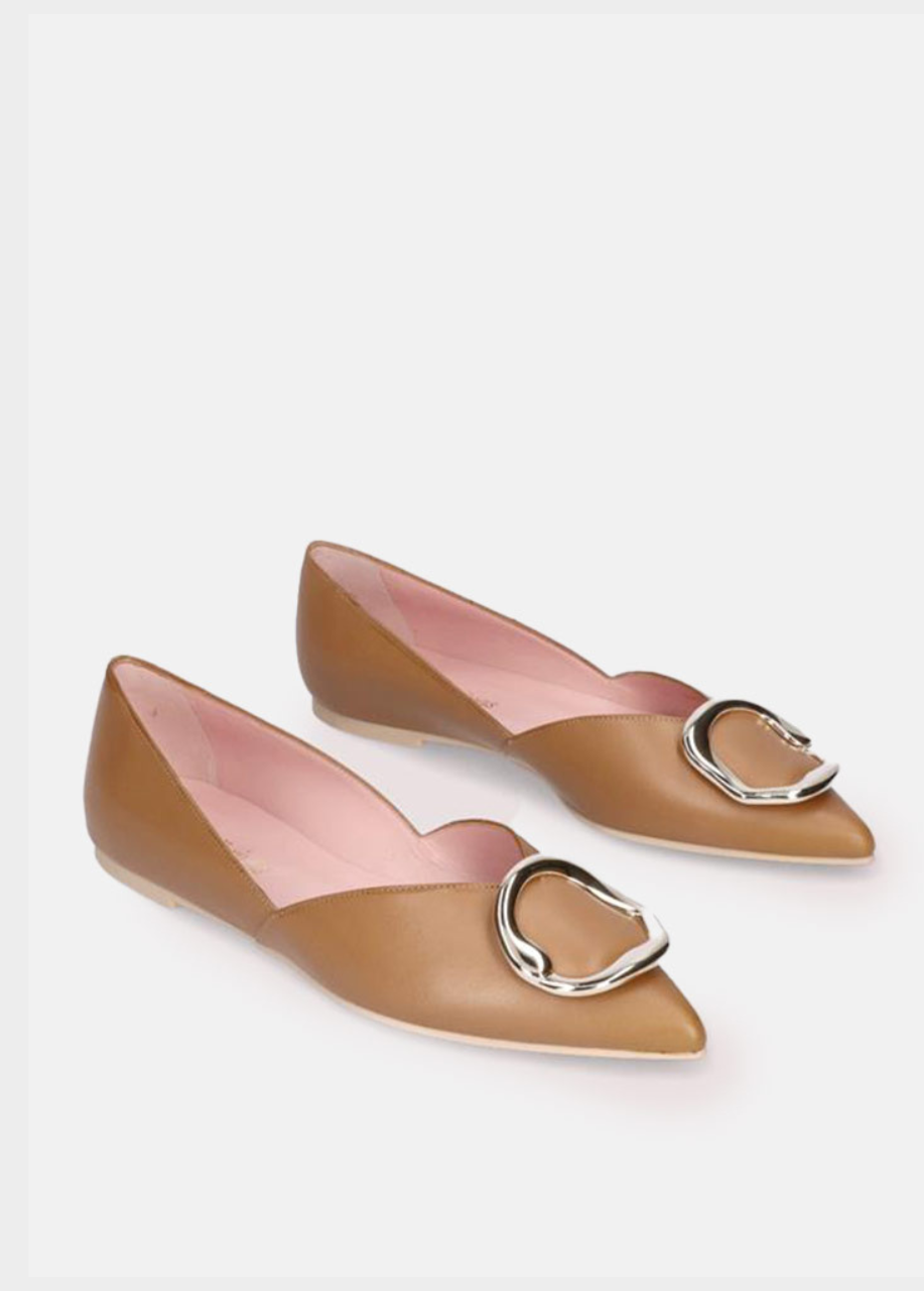 Pretty Ballerina - Chic Brown Pointy Toe