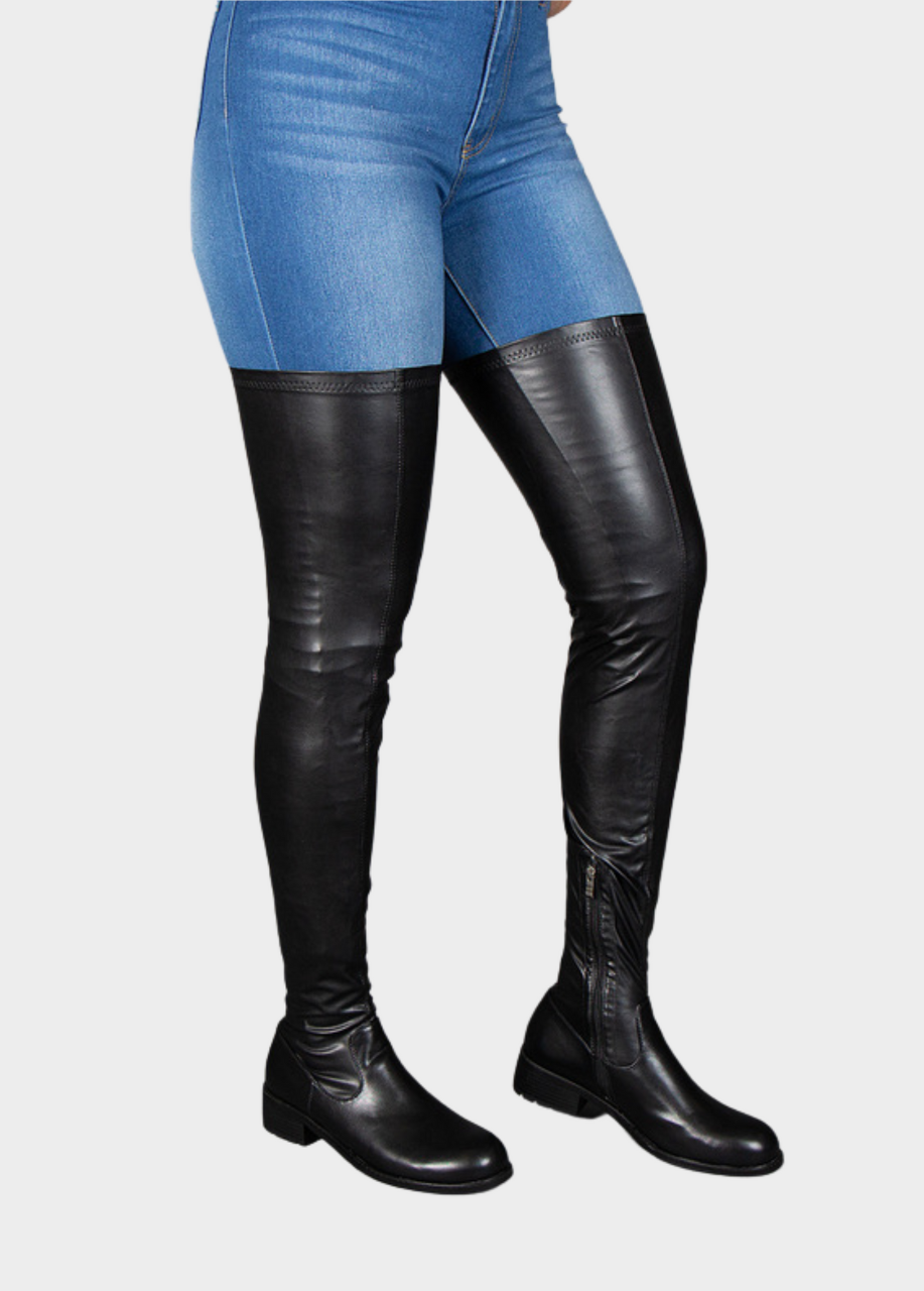 Thigh High Stretch Riding Boots - Regular Fit